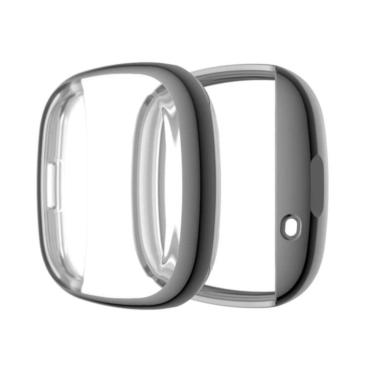 For Fitbit Versa 3 / Versa Sense Plating Full Package TPU Protective Case(Gray)