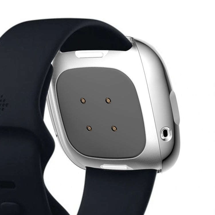 For Fitbit Versa 3 / Versa Sense Plating Full Package TPU Protective Case(Silver)