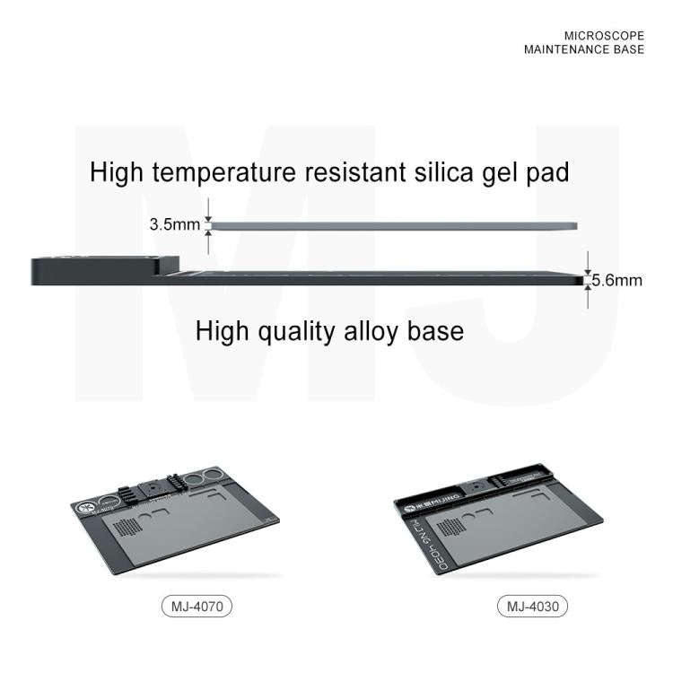 Mijing Fixed Rod Diameter 32mm Universal Microscope Aluminum Alloy Big Base, Mold:MJ-4030