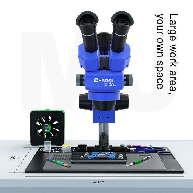 Mijing Fixed Rod Diameter 32mm Universal Microscope Aluminum Alloy Big Base, Mold:MJ-4070