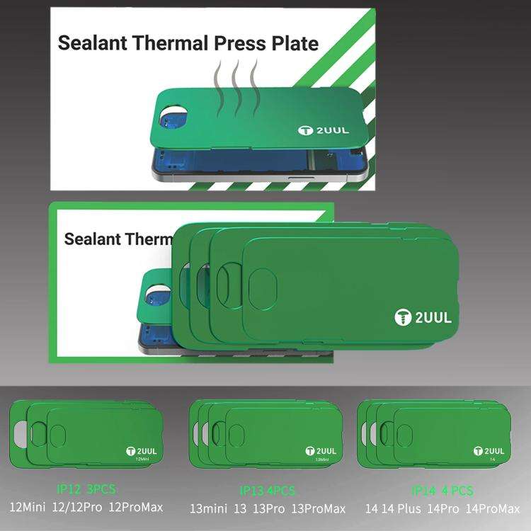 For iPhone 12 Series 2uul Waterproof Adhesive Thermally Conductive Platens