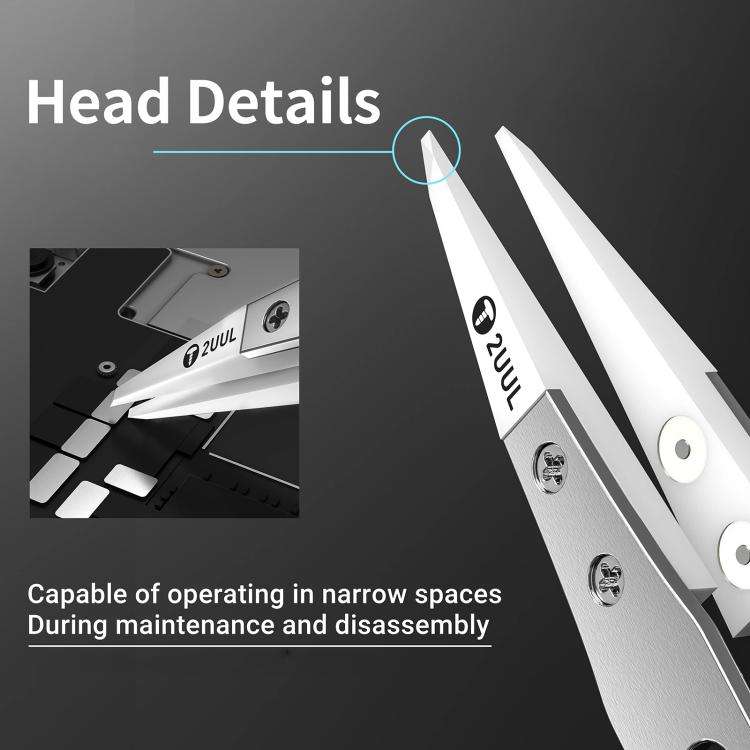 2uul TW31 Ultrahard Insulative Ceramic Tweezer