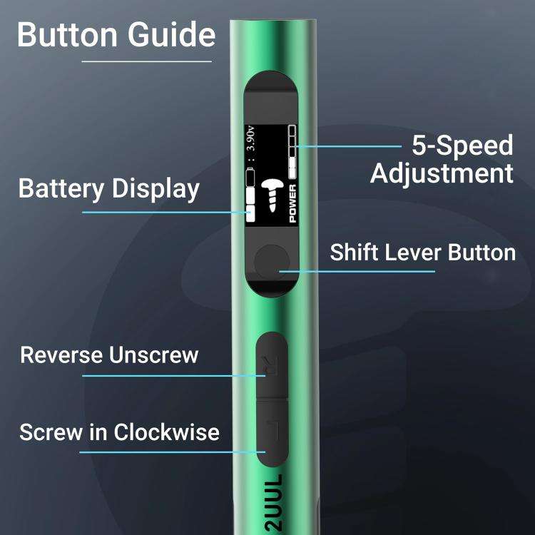 2uul SD11 Espresso Electric Screwdriver Set