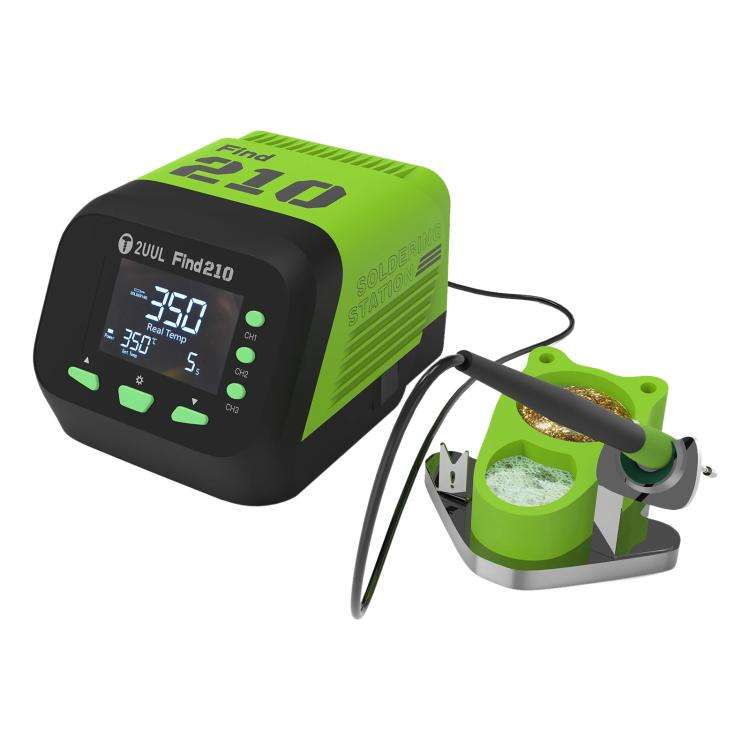2uul FD01 Find210 60W High-Power AC Transformer Soldering Station, Plug:UK Plug