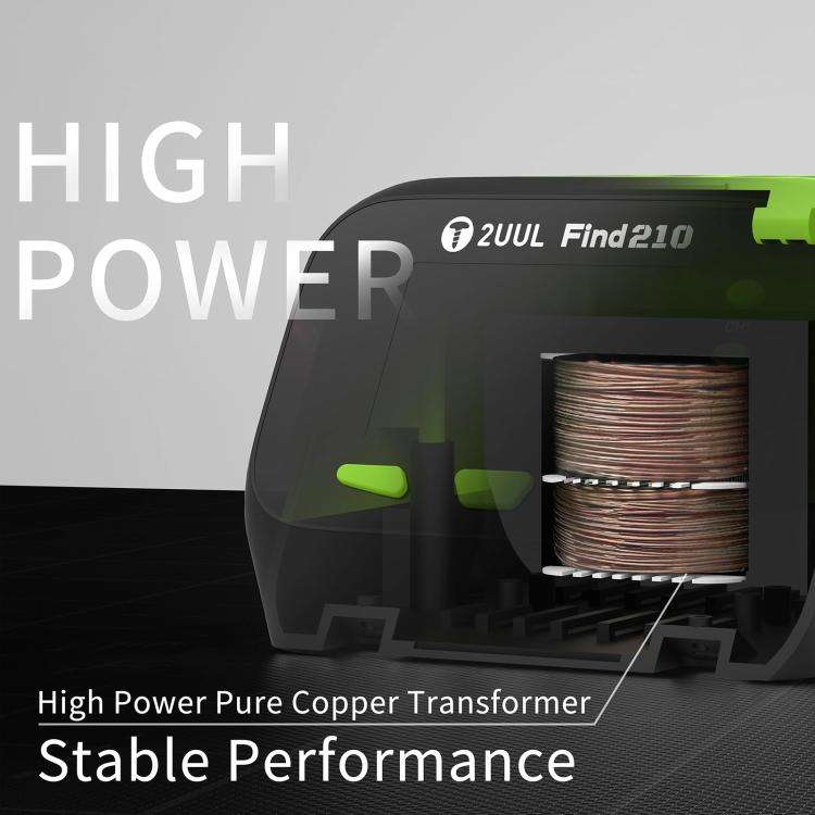 2uul FD01 Find210 60W High-Power AC Transformer Soldering Station, Plug:UK Plug