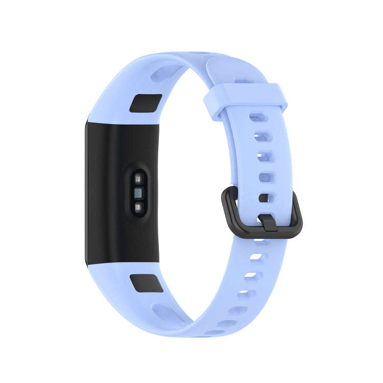 For Huawei Honor Band 5i / Band 4 Metal Buckle Silicone Watch Band, Size: Free Size(Chrysanthemum...