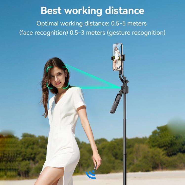 Yesido SF23 Face Tracking Tripod Bluetooth Selfie Stick(Black)