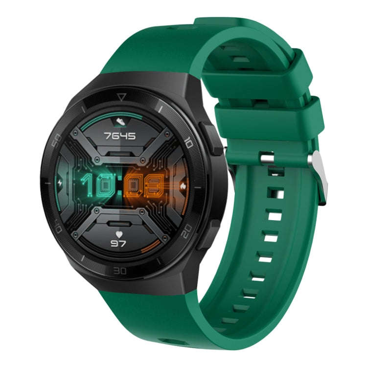 For Huawei Watch GT 2e Silicone Watch Band(Army Green)
