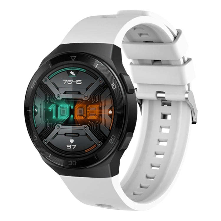 For Huawei Watch GT 2e Silicone Watch Band(White)