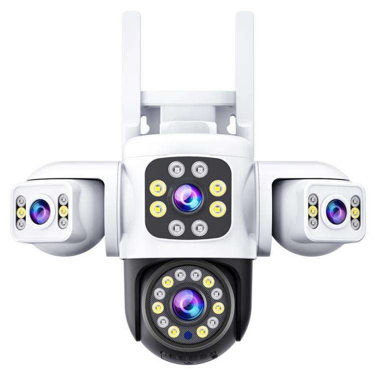 2MP HD 360 Degree Panorama 3 Lens IP66 Waterproof Wireless WiFi Camera, Memory:15 Days Memory Car...