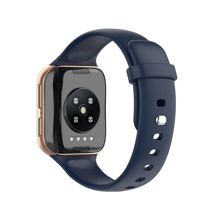 For OPPO Watch 41mm Silicone Watch Band(Midnight Blue)