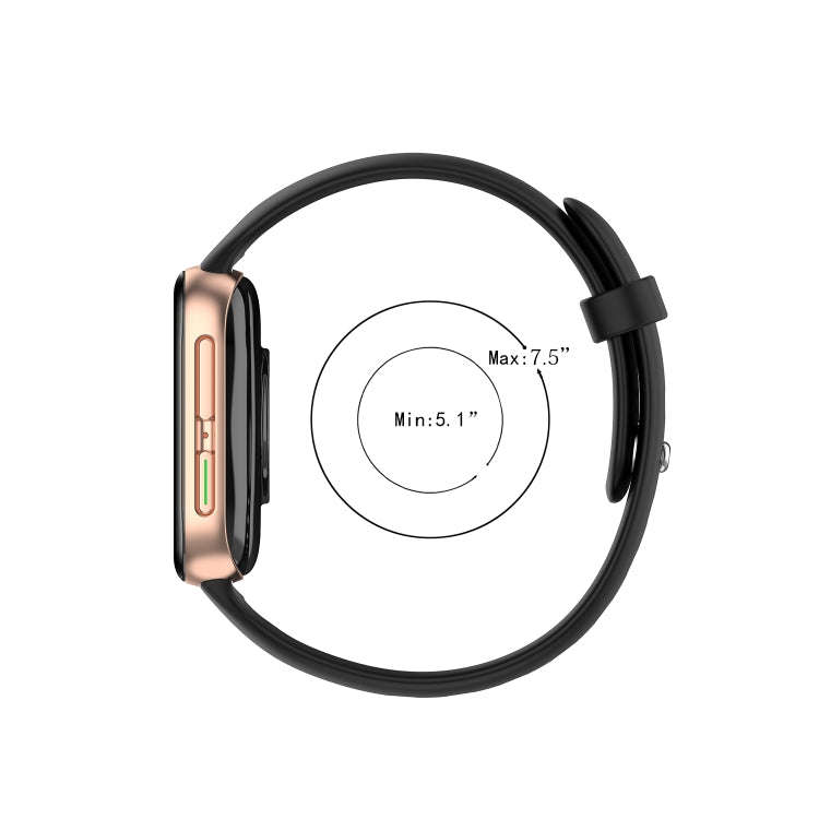 For OPPO Watch 41mm Silicone Watch Band(Midnight Blue)