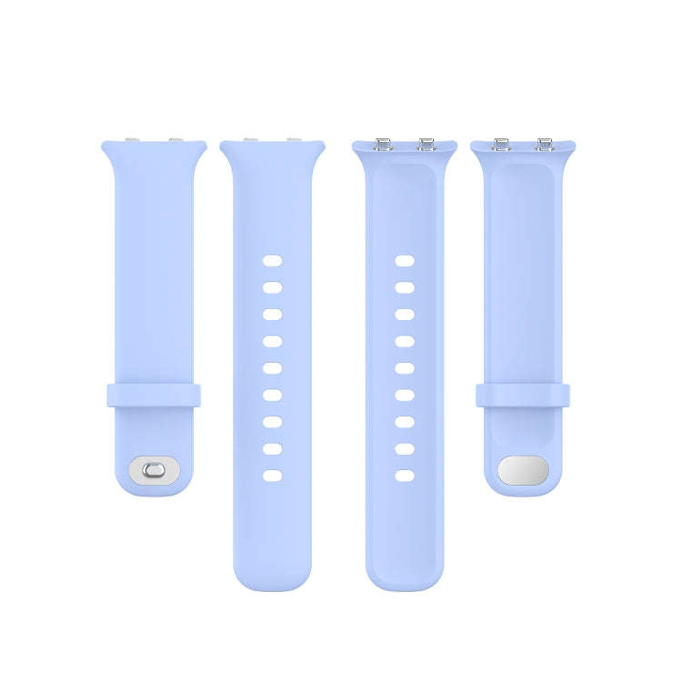 For OPPO Watch 41mm Silicone Watch Band(Chrysanthemum Blue)