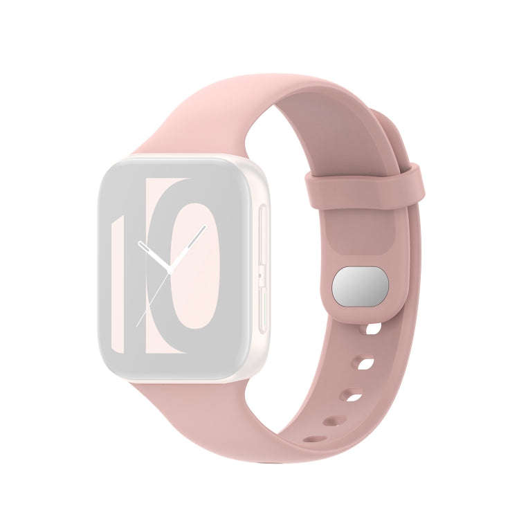 For OPPO Watch 41mm Silicone Watch Band(Pink Sand)