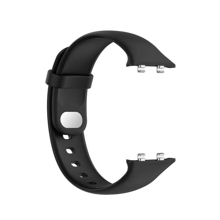 For OPPO Watch 46mm Silicone Watch Band(Black)