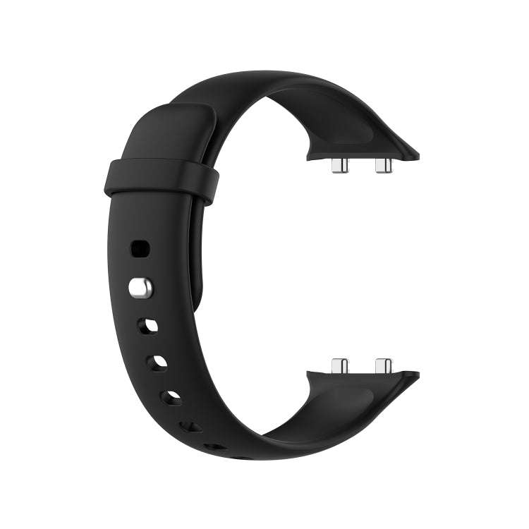 For OPPO Watch 46mm Silicone Watch Band(Black)