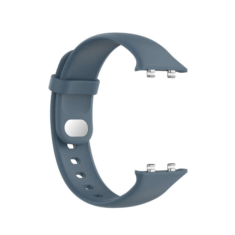 For OPPO Watch 46mm Silicone Watch Band(Rock Cyan)