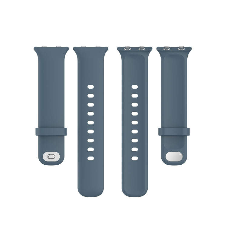 For OPPO Watch 46mm Silicone Watch Band(Rock Cyan)