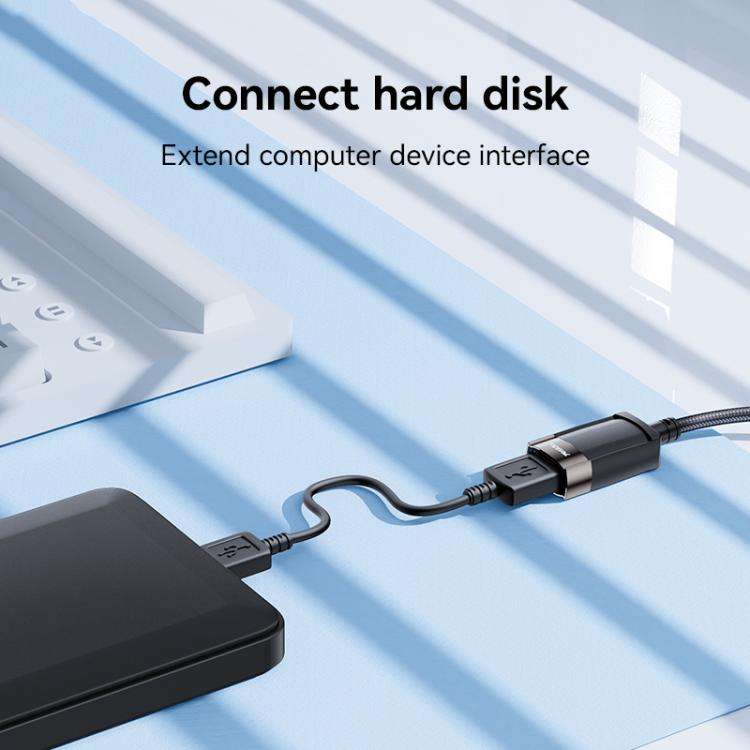 Yesido GS26 480Mbps High Speed USB2.0 Extension Cable, Length: 1.5m(Black)