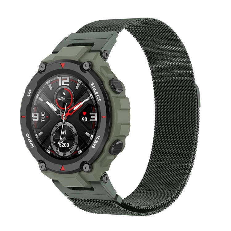 For Huami Amazfit Ares A1908 Milan Watch Band with Screwdriver(Olive Green)