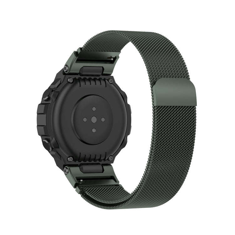 For Huami Amazfit Ares A1908 Milan Watch Band with Screwdriver(Olive Green)