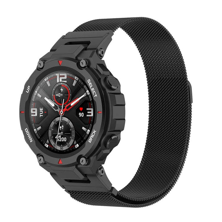 For Huami Amazfit Ares A1908 Milan Watch Band with Screwdriver(Black)