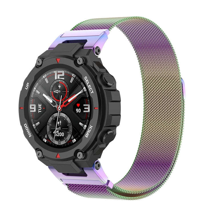 For Huami Amazfit T-Rex A1918 Milan Watch Band with Screwdriver(Colorful)