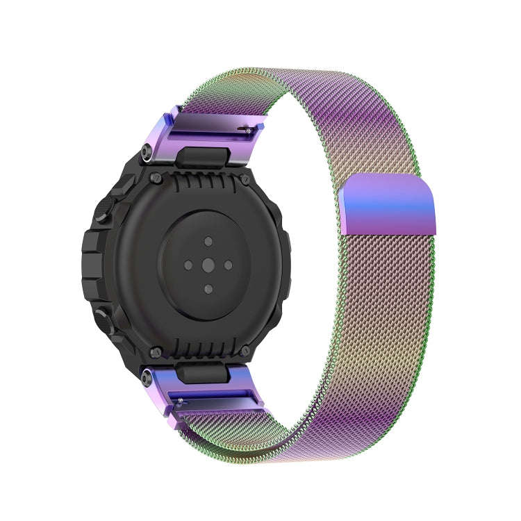 For Huami Amazfit T-Rex A1918 Milan Watch Band with Screwdriver(Colorful)