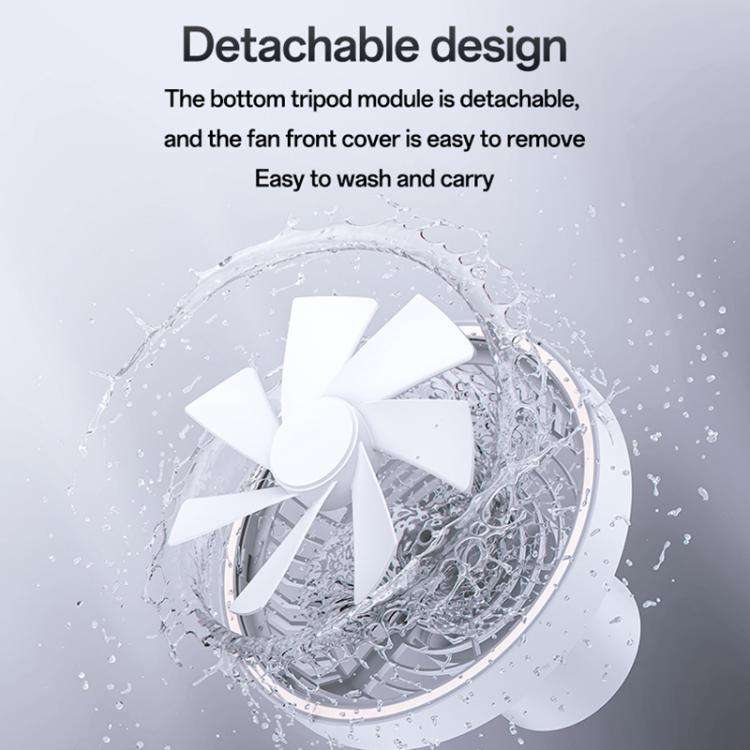 Yesido YF13 10W Type-C Multifunctional LED Fan with Tripod(White)