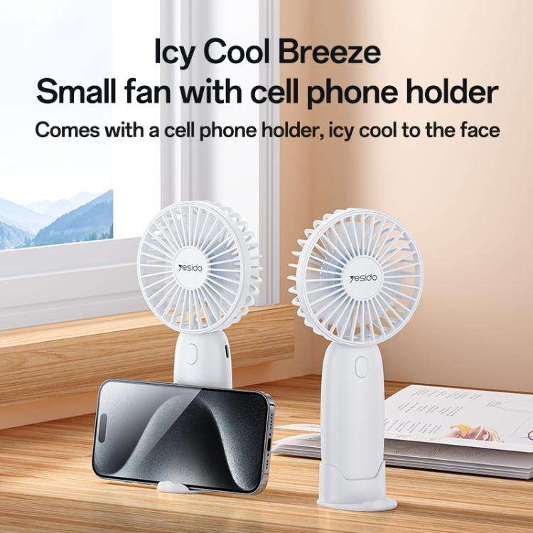 Yesido YF15 Brushless 3-speed Handheld Fan(White)