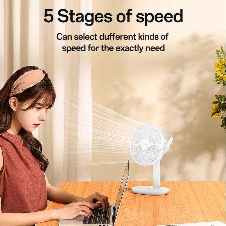 Yesido YF16 Desktop Brushless Fan with Wireless Charger(White)