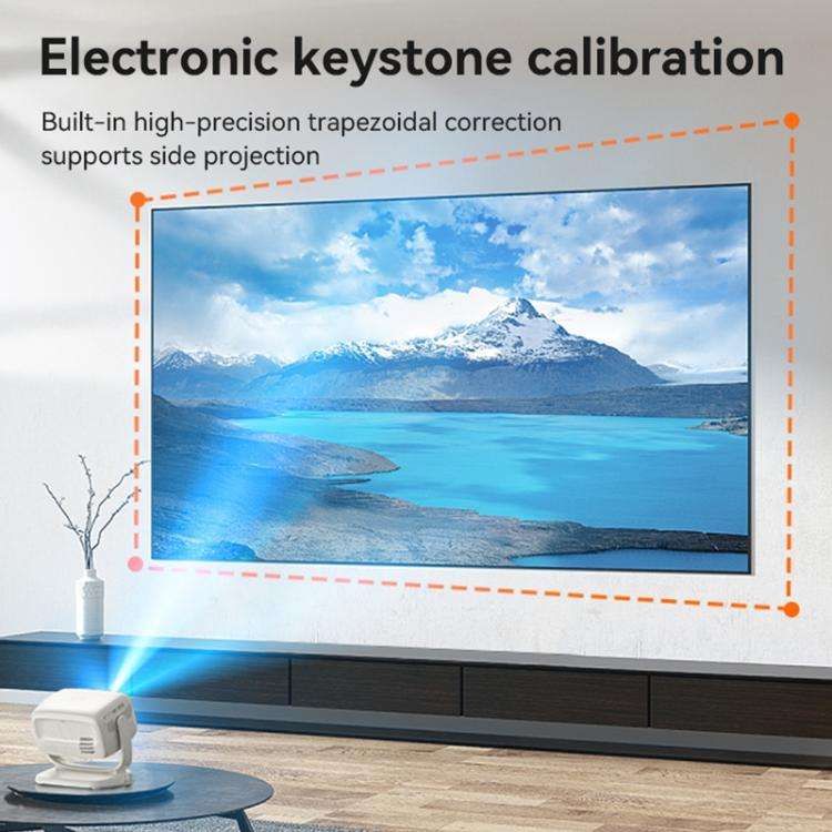 Yesido TV13 1280x720P 190ANSI Android 9.0 Series Smart Projector, Plug:EU Plug(Beige)