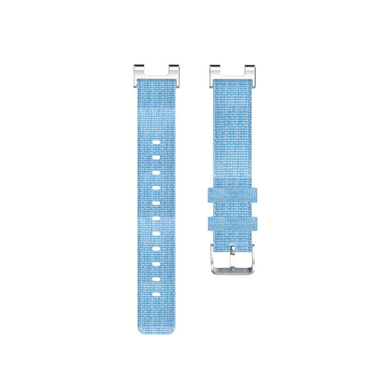 For Huami Amazfit Ares A1908 Nylon Canvas Replacement Strap with Screwdriver(Light Blue)