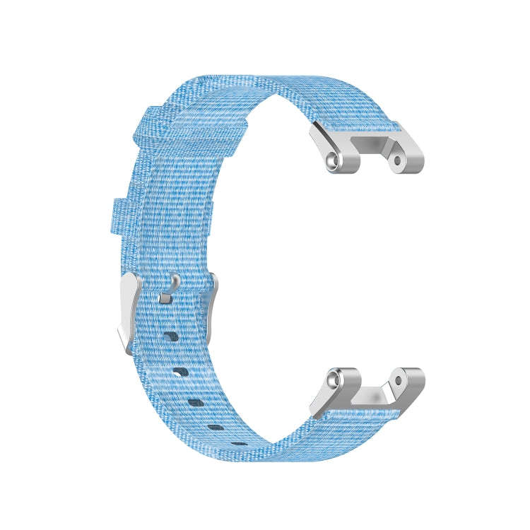 For Huami Amazfit T-Rex  A1918 Nylon Canvas Replacement Strap with Screwdriver(Light Blue)