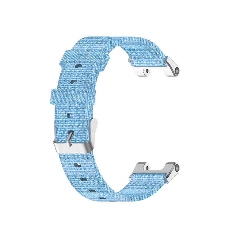 For Huami Amazfit T-Rex  A1918 Nylon Canvas Replacement Strap with Screwdriver(Light Blue)