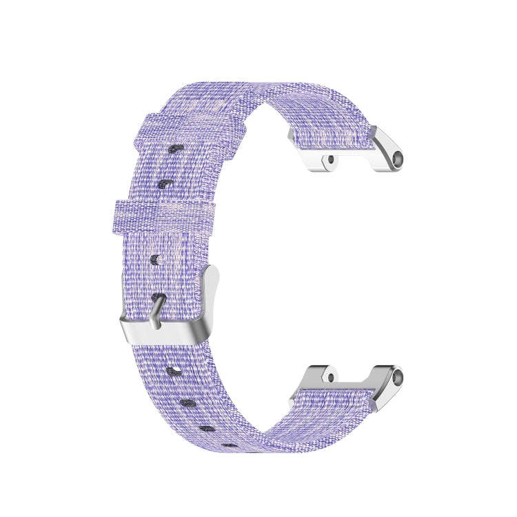 For Huami Amazfit T-Rex  A1918 Nylon Canvas Replacement Strap with Screwdriver(Purple)