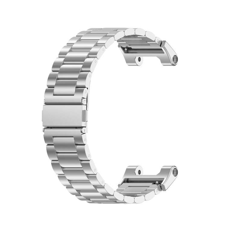 For Huami Amazfit Ares A1908 3-Beads Stainless Steel Watch Band with Screwdriver(Silver)
