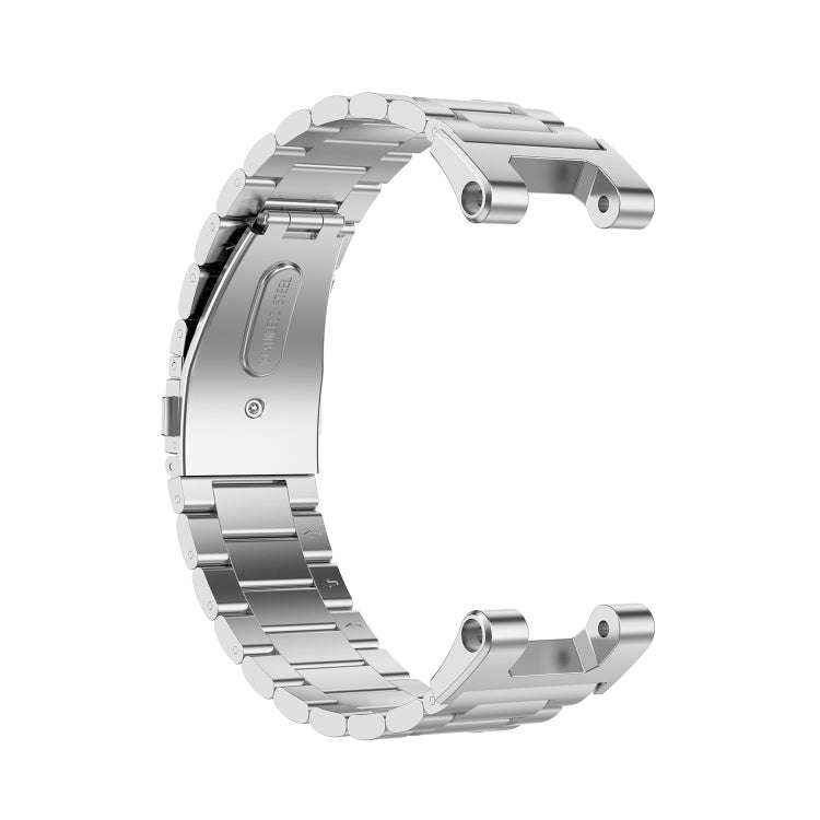 For Huami Amazfit Ares A1908 3-Beads Stainless Steel Watch Band with Screwdriver(Silver)