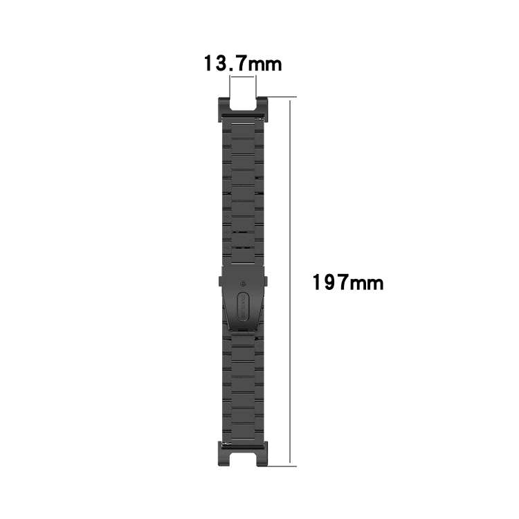 For Huami Amazfit Ares A1908 3-Beads Stainless Steel Watch Band with Screwdriver(Colorful)