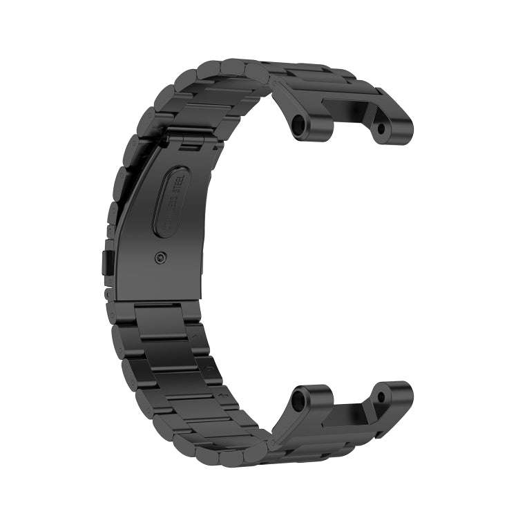 For Huami Amazfit Ares A1908 3-Beads Stainless Steel Watch Band with Screwdriver(Black)