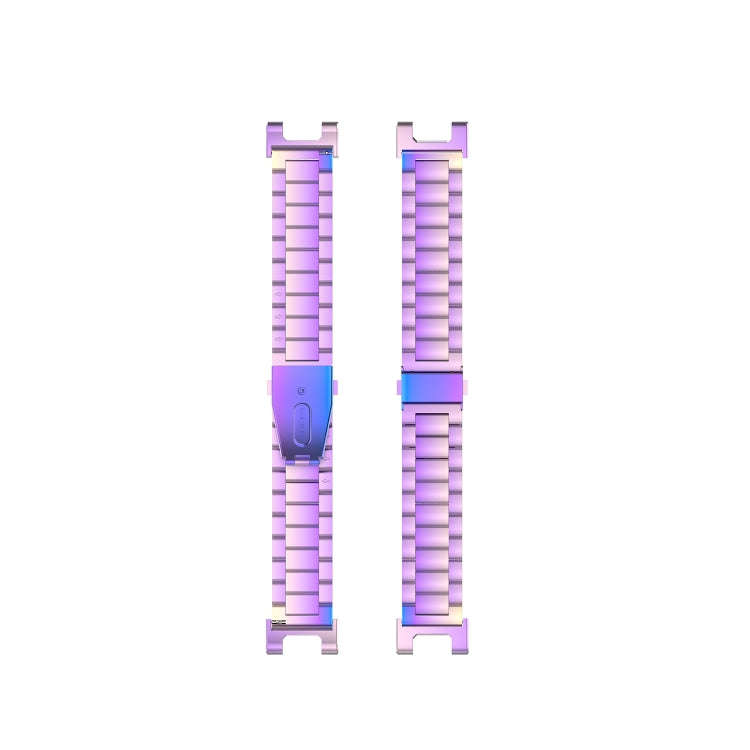 For Huami Amazfit T-Rex A1918 3-Beads Stainless Steel Watch Band with Screwdriver(Colorful)