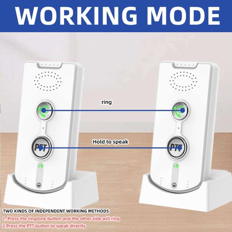 H8S-2T Wireless Two-way Voice Pager(Black)