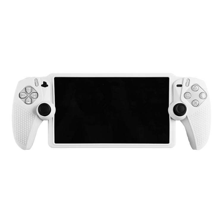 For Sony PlayStation Portal Handheld Game Console Silicone Protective Cover(White)