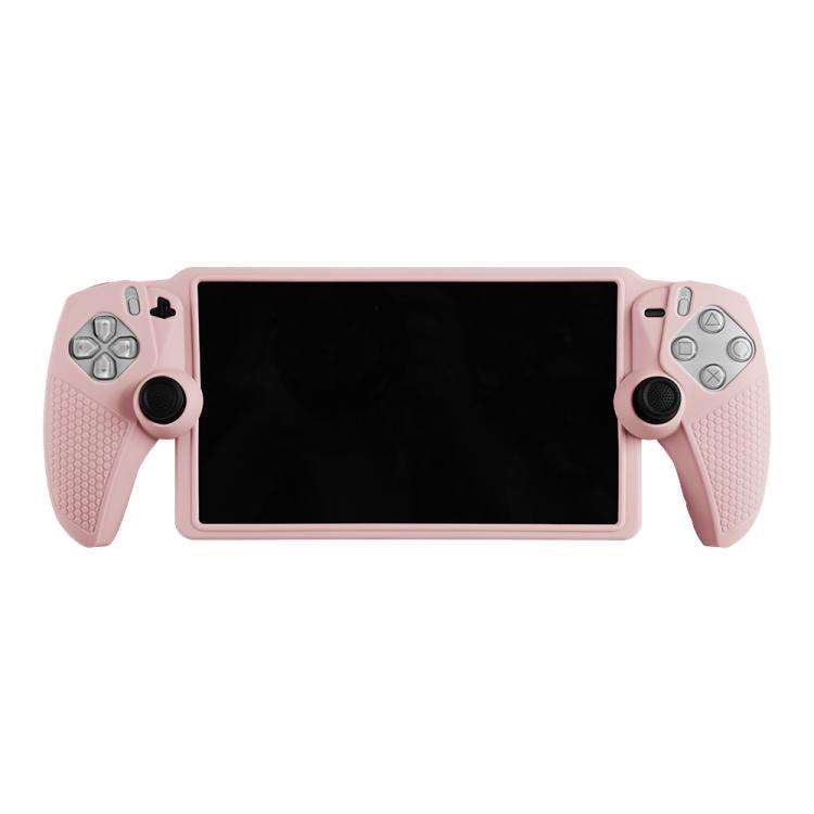 For Sony PlayStation Portal Handheld Game Console Silicone Protective Cover(Pink)