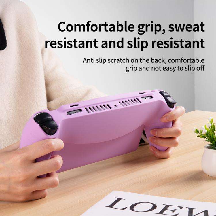 For Sony PlayStation Portal Handheld Game Console Silicone Protective Cover(Purple)
