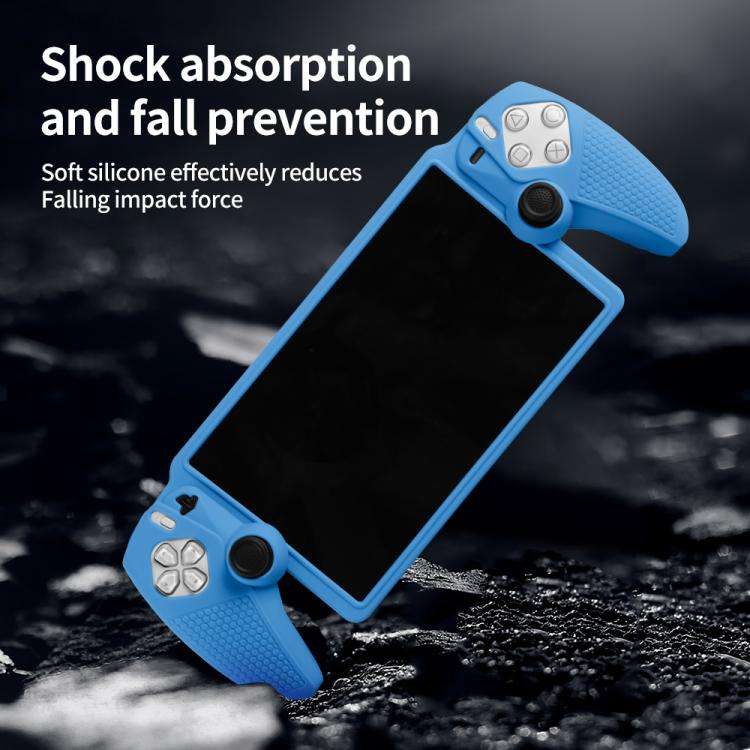 For Sony PlayStation Portal Handheld Game Console Silicone Protective Cover(Blue)