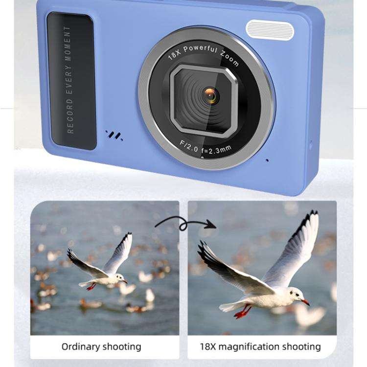 DC15 2.4 inch 18X Digital Zoom Camera 4K HD Video 64MP Shooting(White)