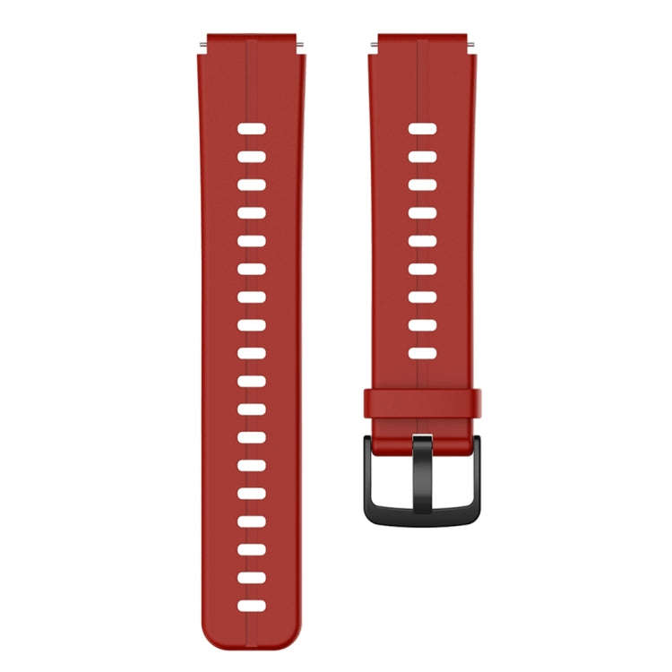 For Huawei TalkBand B6 Silicone Watch Band(Dark Red)