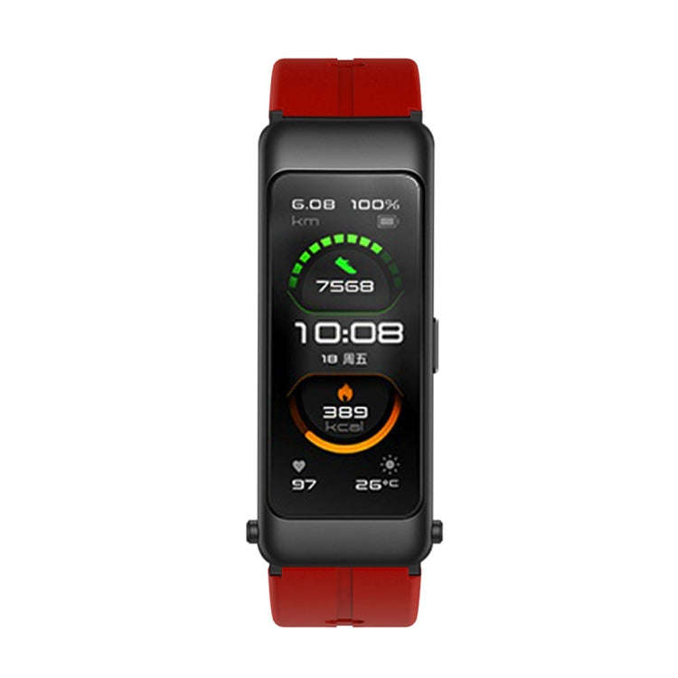 For Huawei TalkBand B6 Silicone Watch Band(Dark Red)