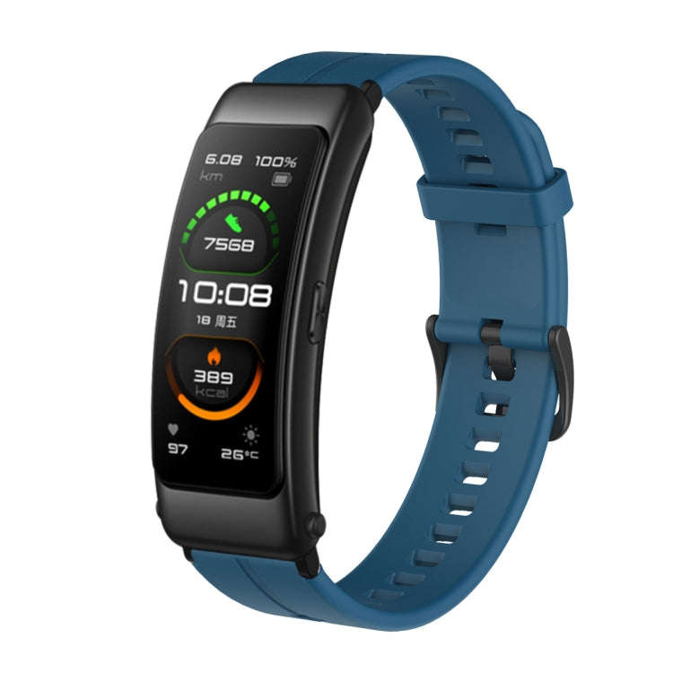 For Huawei TalkBand B6 Silicone Watch Band(Rock Cyan)